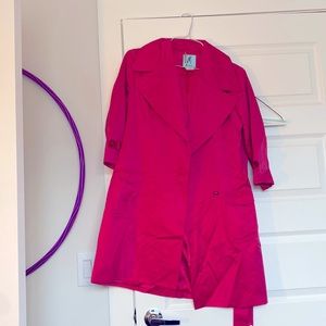 Marciano hot pink coat, size M.